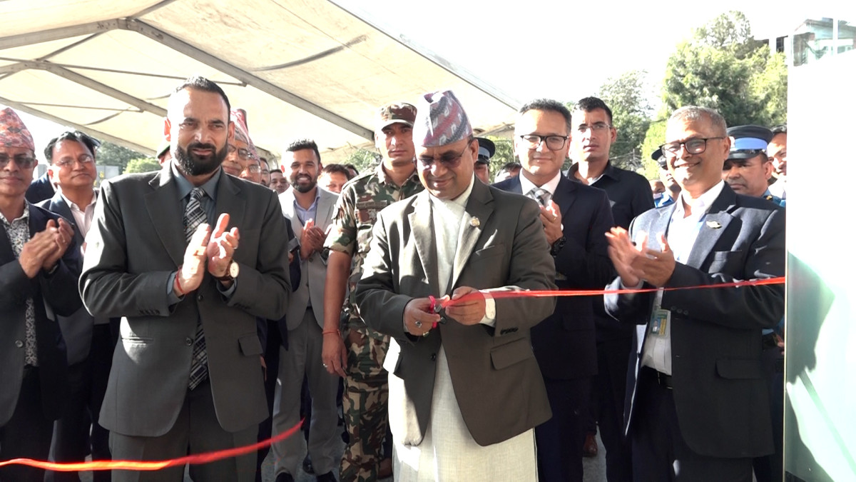 त्रिभुवन विमानस्थलको आन्तरिक टर्मिनलको भिआईपी कक्ष उद्घाटन