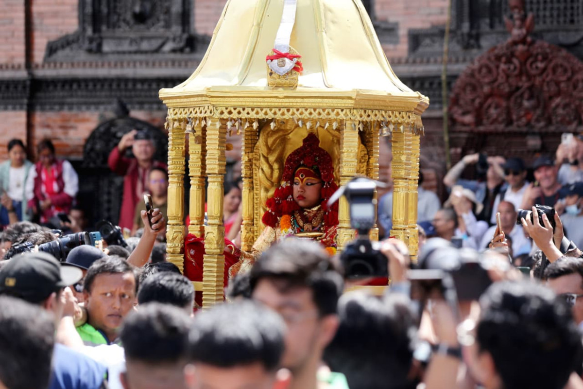 नयाँ कुमारी आर्यतारा आसनमा विराजमान (तस्बिरहरू)