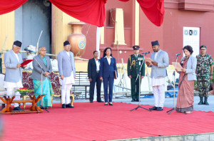 नवनियुक्त दुई मन्त्रीले लिए शपथ