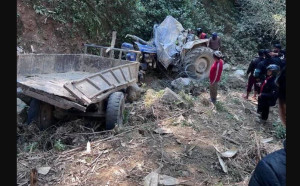 स्याङ्जामा ट्याक्टर दुर्घटना हुँदा दुई जनाको मृत्यु