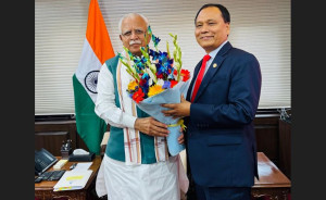 ऊर्जामन्त्री घिसिङ र भारतका विद्युतमन्त्री खट्ठरबीच भेटवार्ता