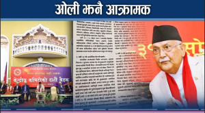 ओलीले कसलाई भने– ‘पार्टीभित्रको सुरवीर’ ?