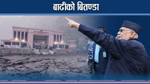 रसुवामा बाढीले तहसनहस, टरेको छैन खतरा 