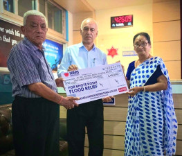 लिटल स्टेप फाउण्डेशनद्वारा प्रधानमन्त्री दैवी प्रकोप उद्धार कोषका लागि  रु २,९१,००० सहयोग