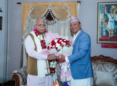 भारतका विद्युत् मन्त्री खट्टर नेपालमा 