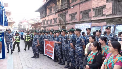 ललितपुरमा २०७२ को भूकम्पको स्मृतिमा सचेतनामुलक कार्यक्रम