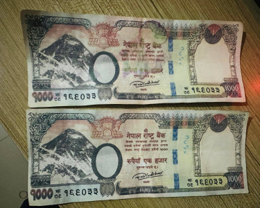 बागलुङमा एउटै नम्बरका हजारका नक्कली नोटको बिगबिगी