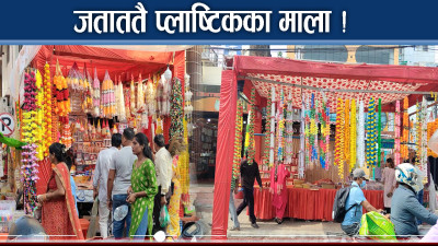 अझै रोकिएनन् प्लाष्टिकका माला, अवैध आयातले फूल किसान मारमा