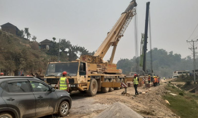 मुुग्लिन–पोखरा सडकका ४ ठाउँमा ‘प्रिकाष्ट’ प्रविधिबाट पुल बनाइँदै