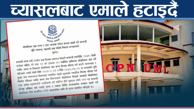 एमालेलाई अर्को संकट,  पार्टी कार्यालय पनि खाली गर्नुपर्ने