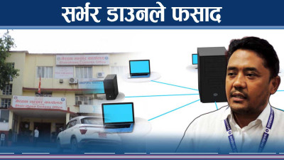 राजश्वमा सर्भर सधैं डाउन ! आयात–निर्यातकर्ता मारमा