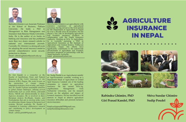 ‘नेपालमा कृषि बिमा’ सम्बन्धी पुस्तक बजारमा