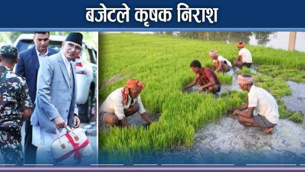 बजेटले कृषकलाई छोएन, उद्घोष छ, बजेट छैन !