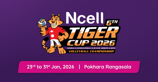 आज शुरु हुने छैठौं टाइगर कपमा एनसेलको सहकार्य
