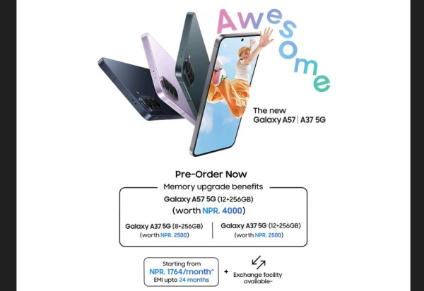 सामसङको नयाँ ए-सिरिज सार्वजनिक : Galaxy A57 र A37 को प्रि-अर्डर सुरु,