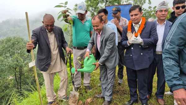 नेपाल–जापान सम्बन्धको ७०औँ वर्षमा खर्केडाँडा सालक पार्कमा ७० साकुरा रोपियो