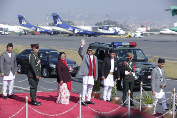 प्रधानमन्त्री ओली चीन प्रस्थान (तस्वीरमा)