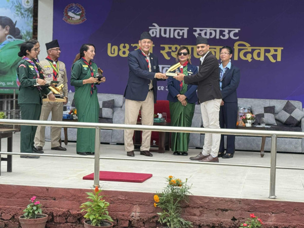 न्यूज २४ कर्मी रिजाल 'स्काउट पत्रकारिता पुरस्कार २०८२' बाट सम्मानित 