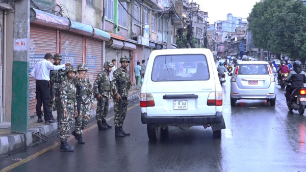 काठमाडौंमा आन्दोलन गर्ने समाचार बाहिरिएसँगै सुरक्षा व्यवस्था मजबुत