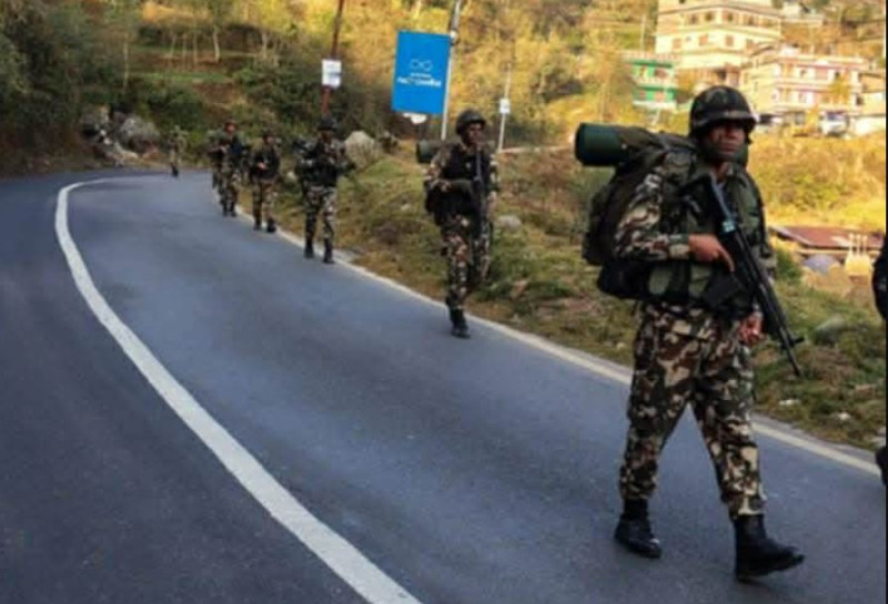 निर्वाचनलाई लक्षित गरी दोलखामा करिब १ हजार सेना परिचालन