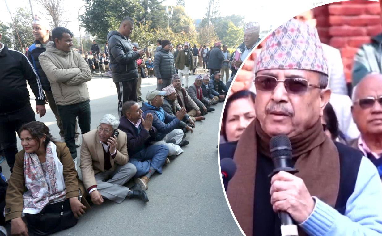 काँग्रेसमा आधिकारिकता विवाद : आन्दोलन चर्काउने संस्थापनको चेतावनी, धर्नामा गगन काँग्रेस