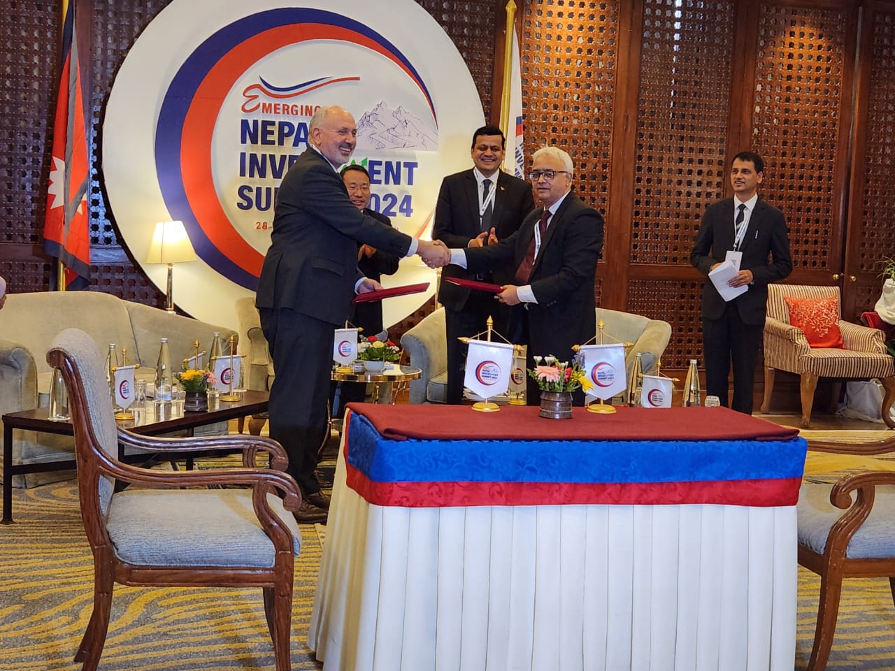 लगानी सम्मेलन : पिपिपी सहकार्यका लागि दुई संस्थाबीच समझदारी