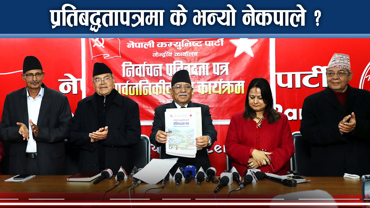 नेकपाका प्रतिबद्धता के–के ?