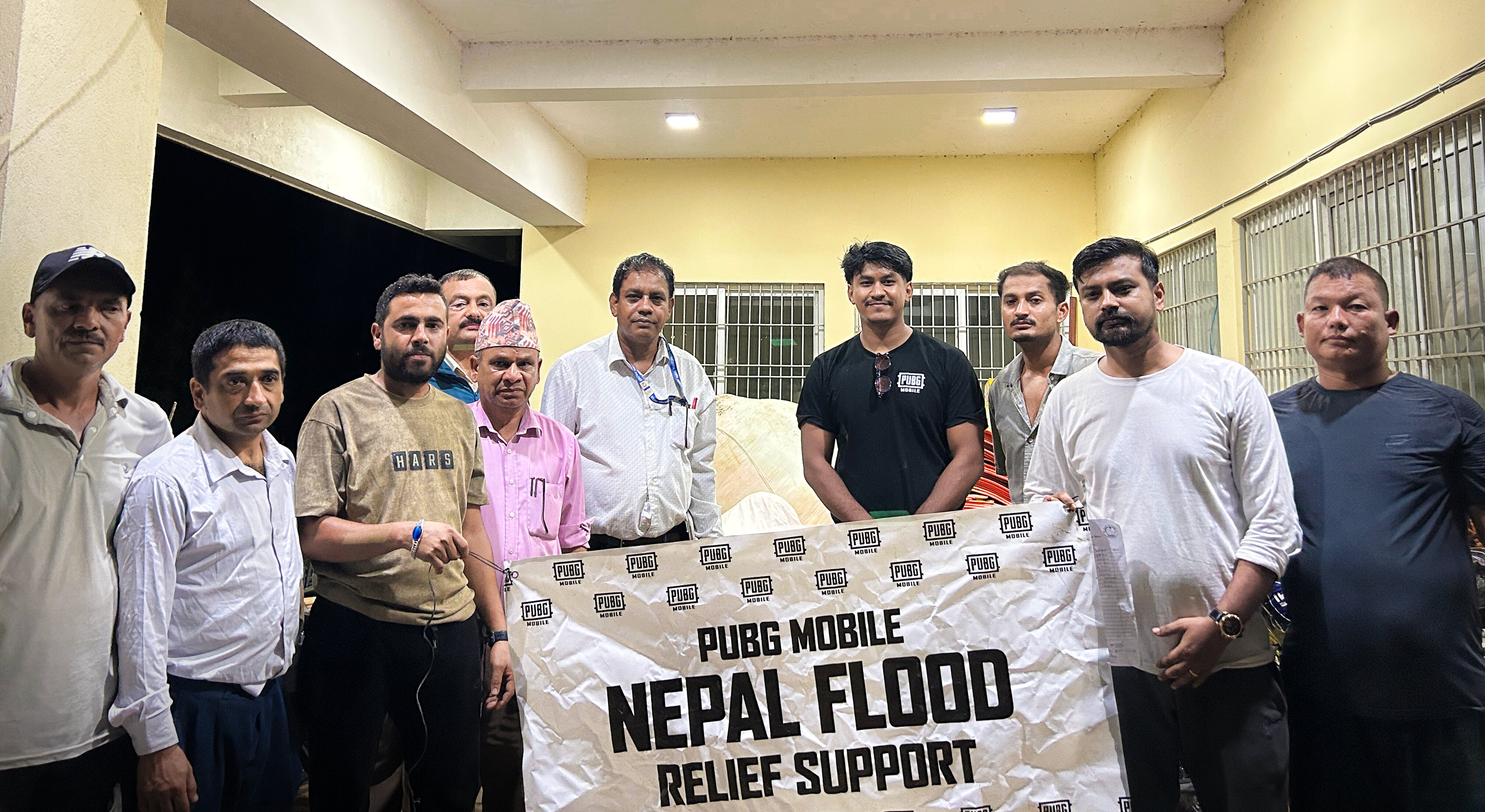 पब्जी मोबाइल नेपालद्वारा बाढी प्रभावित परिवारलाई राहत सहयोग