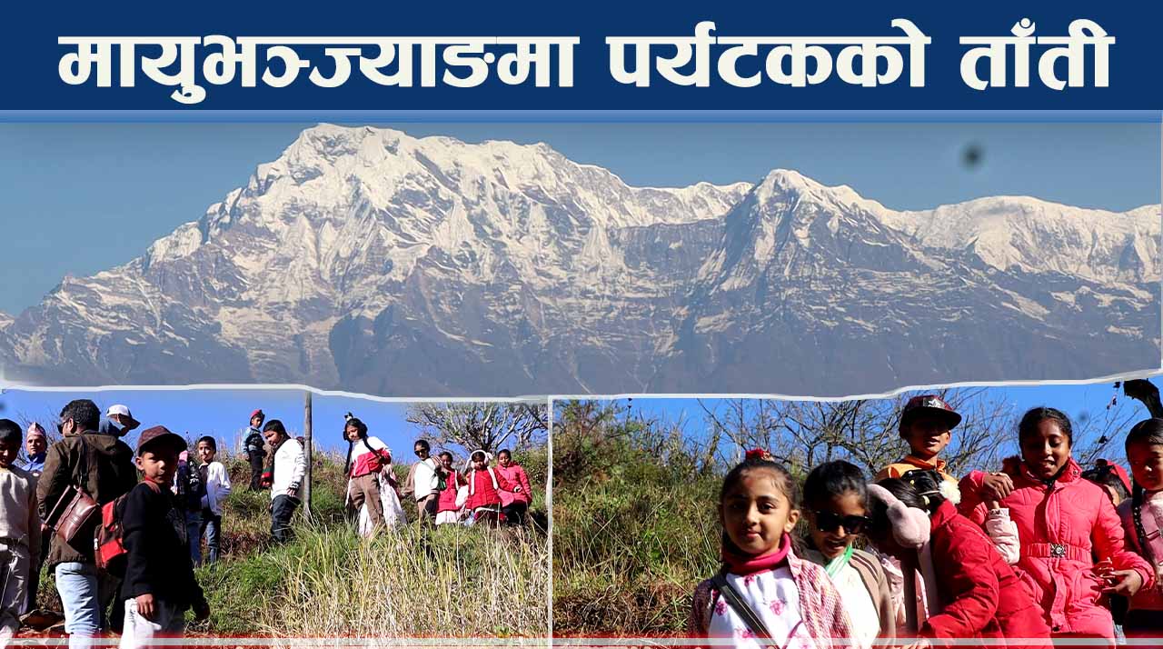 हिमश्रृंखला हेर्न मायुभञ्ज्याङमा पर्यटक ओर्लिए