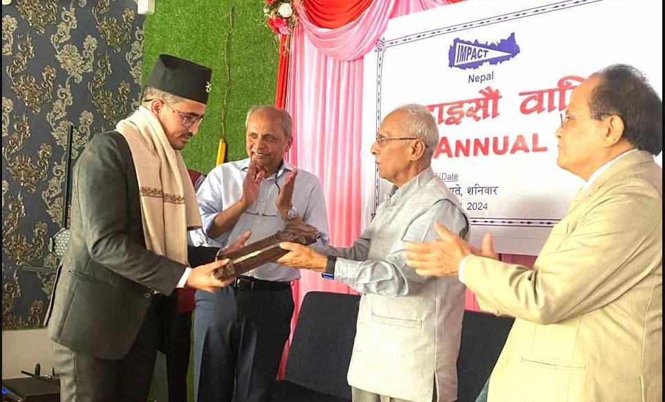 इम्प्याक्ट नेपालद्वारा राम बहादुर बोगटी सम्मानित 