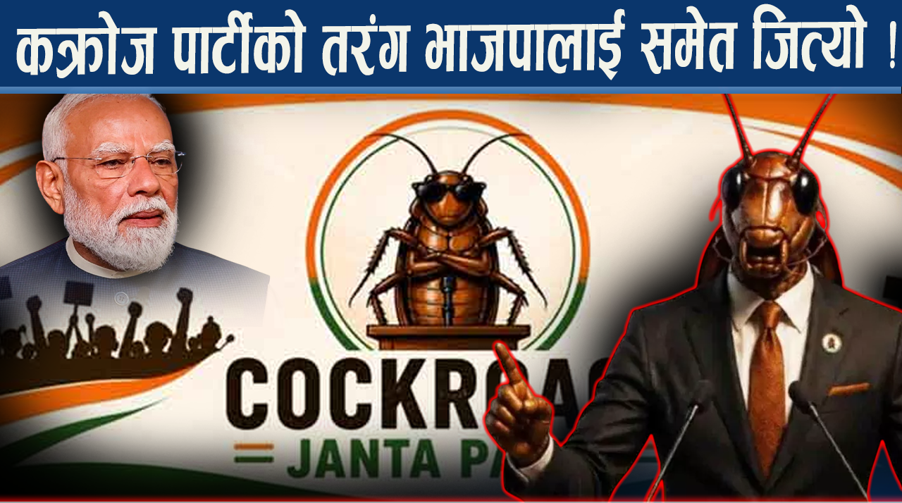 भारतमा भाइरल ट्रेण्ड : कक्रोच जनता पार्टी कसरी उदायो ?