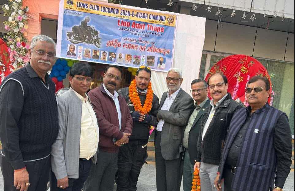 लायन अमित थापाको ऐतिहासिक एकल यात्रा : नेपाल–भारत मित्रताको सन्देश