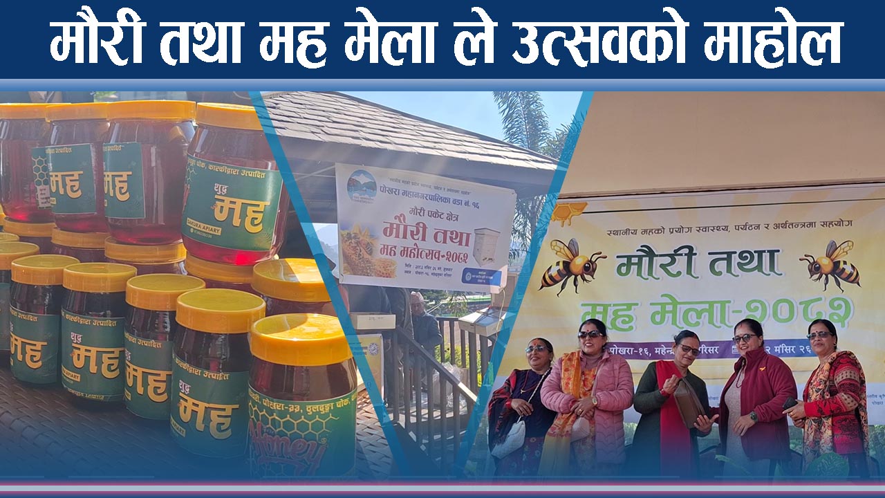 पोखरामा ‘मौरी तथा मह मेला’, कृषक उत्साहित, कृषि पर्यटन प्रवद्र्धनको सन्देश