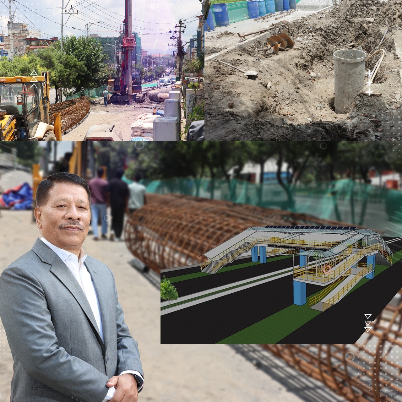 बबरमहल र मिनभवनमा लिफ्टसहितको आकाशेपुल बन्दै