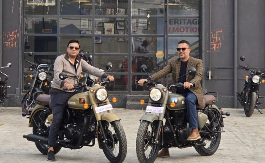 रगञ्जमा रोयल इन्फिलड क्लासिक ३५० सिग्नल्स एडिसन लन्च