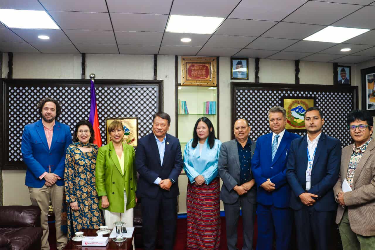 उपप्रधानमन्त्री सिंहसँग संयुक्त राष्ट्रसंघका प्रतिनिधिमण्डलको भेट